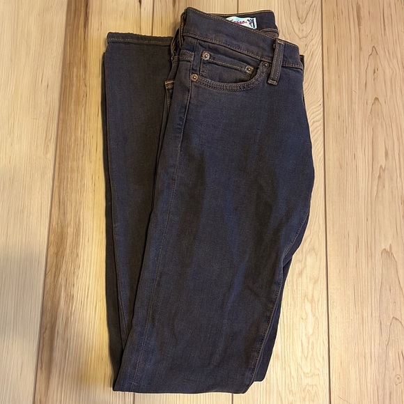 Red engine low rise skinny gunmetal jeans size 26 - Picture 1 of 9